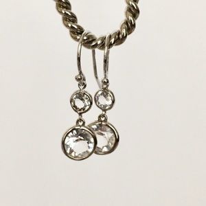 Brilliance Swarovski Silver Dangle Earrings